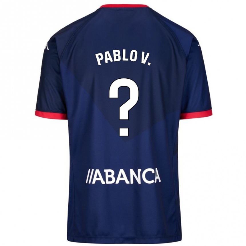 Kids Football Pablo Vázquez #15 Navy Blue Away Jersey 2024/25 T-Shirt Canada