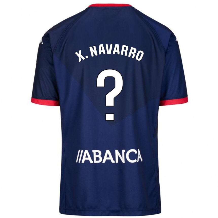 Kids Football Ximo Navarro #23 Navy Blue Away Jersey 2024/25 T-Shirt Canada