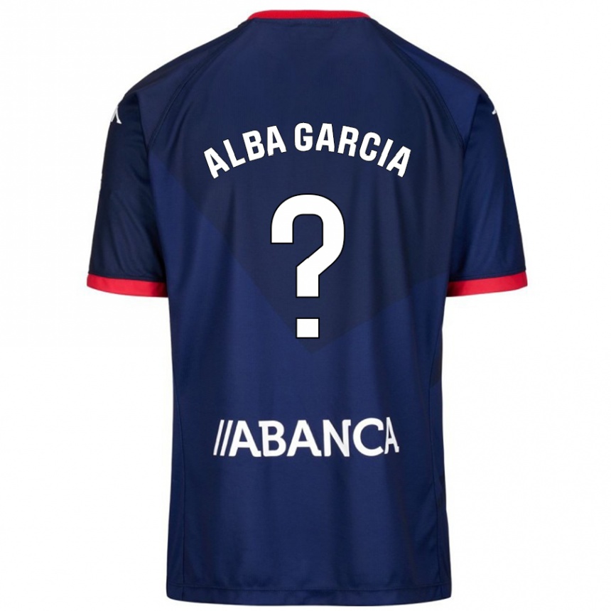 Kids Football Lucía Alba García #13 Navy Blue Away Jersey 2024/25 T-Shirt Canada