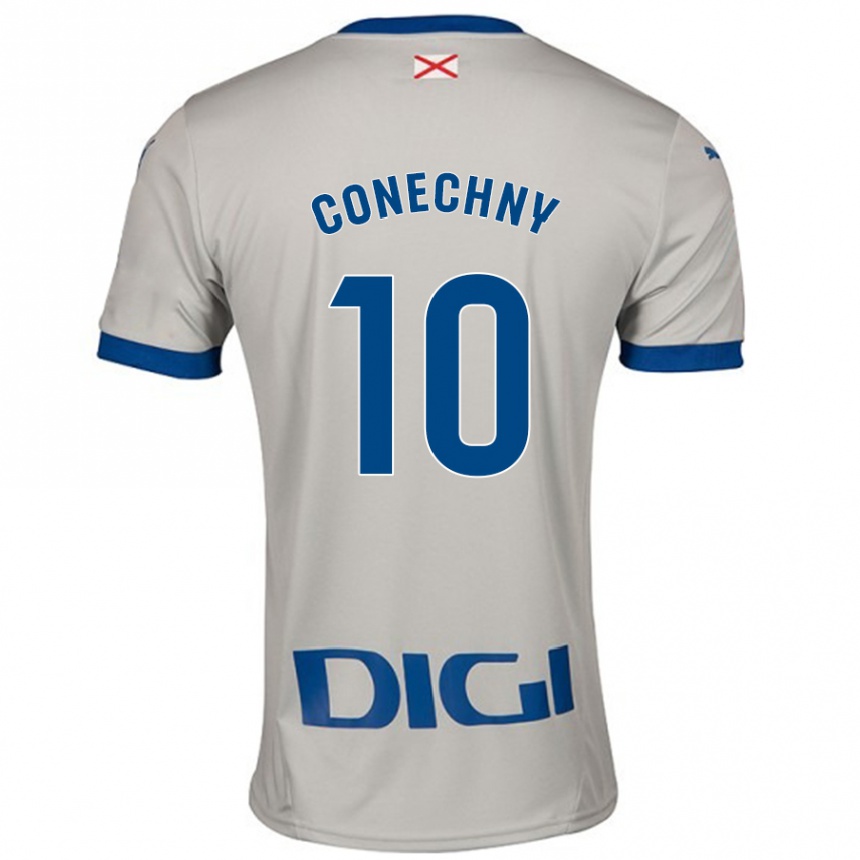 Kids Football Tomás Conechny #10 Light Gray Away Jersey 2024/25 T-Shirt Canada