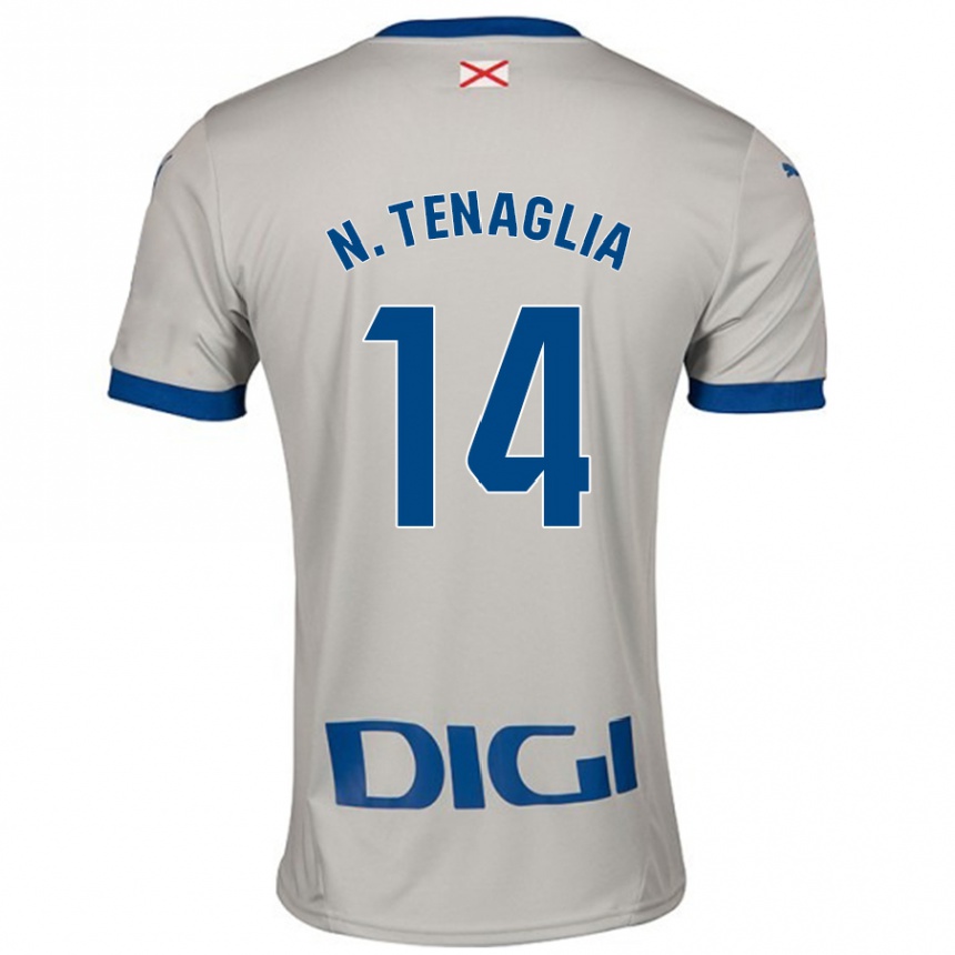 Kids Football Nahuel Tenaglia #14 Light Gray Away Jersey 2024/25 T-Shirt Canada