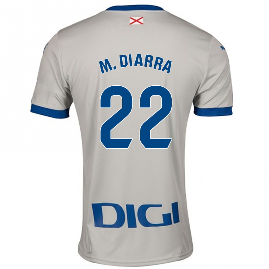 Kids Football Moussa Diarra #22 Light Gray Away Jersey 2024/25 T-Shirt Canada