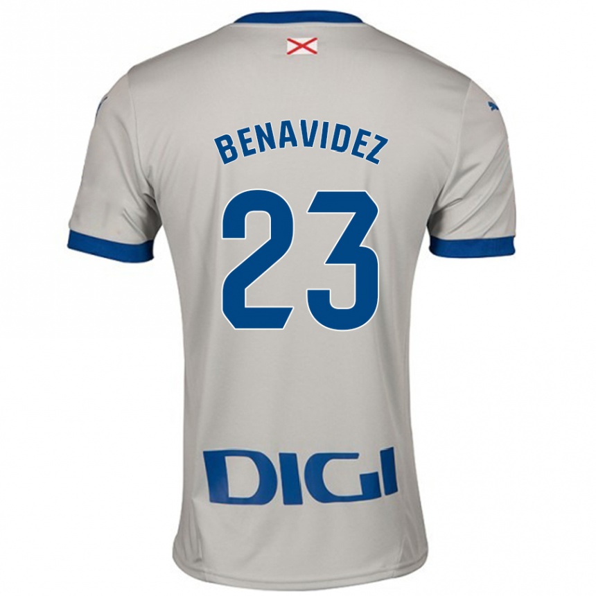 Kids Football Carlos Benavidez #23 Light Gray Away Jersey 2024/25 T-Shirt Canada