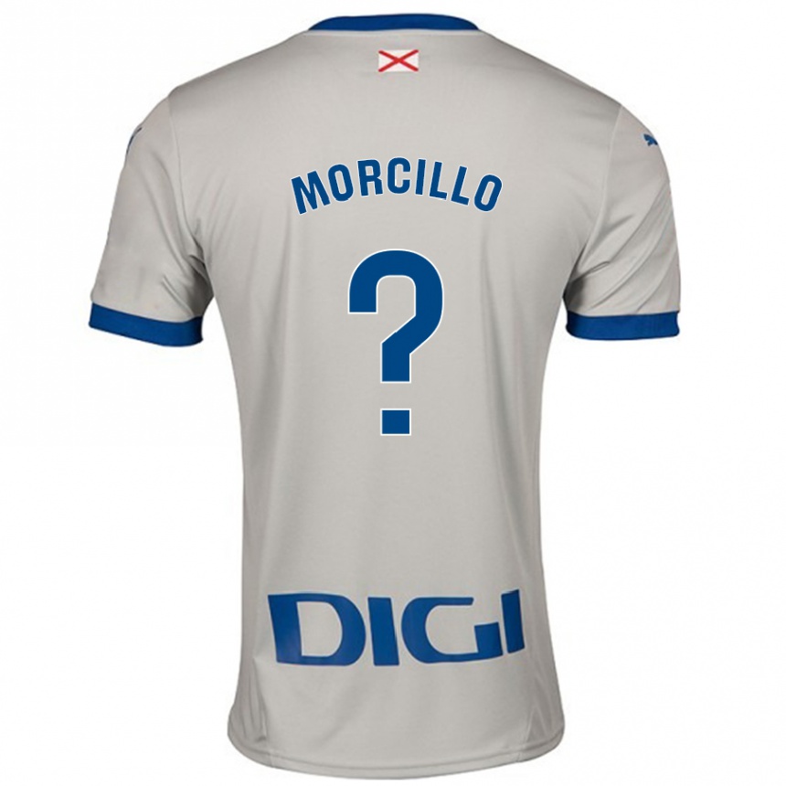 Kids Football Diego Morcillo #0 Light Gray Away Jersey 2024/25 T-Shirt Canada