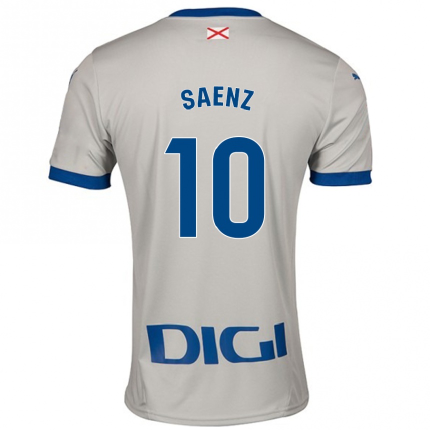 Kids Football Iñaki Saenz #10 Light Gray Away Jersey 2024/25 T-Shirt Canada