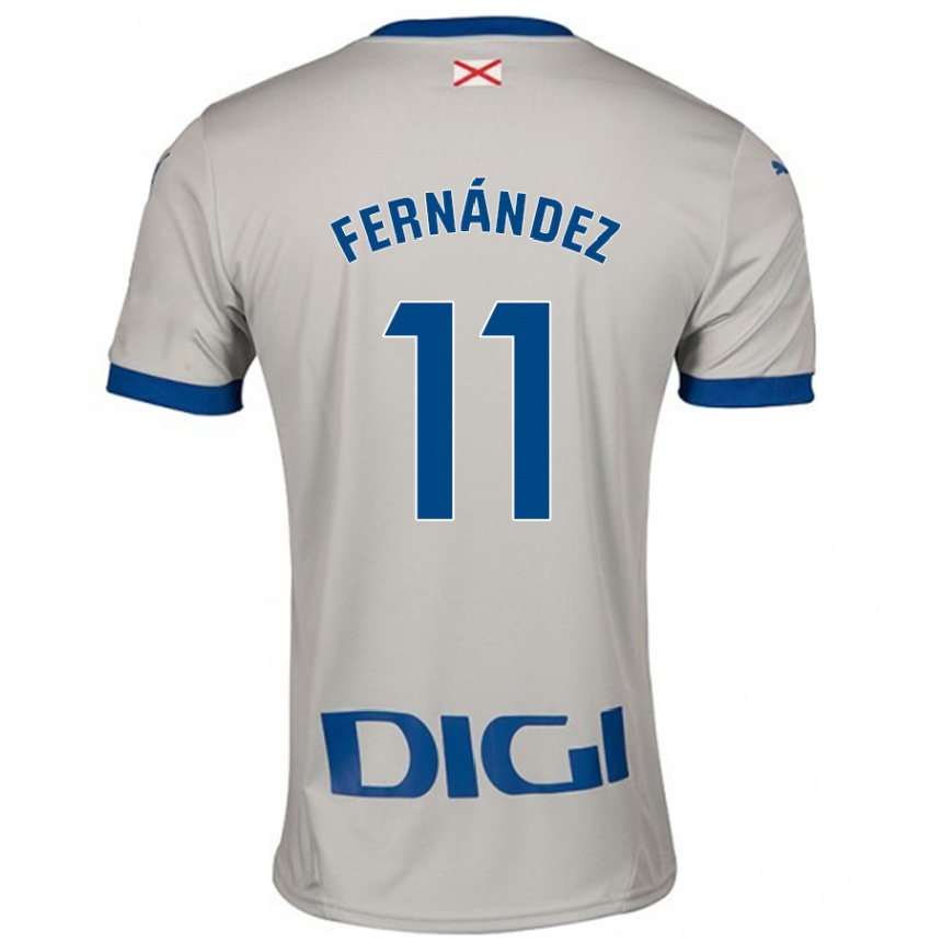 Kids Football Imanol Fernández #11 Light Gray Away Jersey 2024/25 T-Shirt Canada