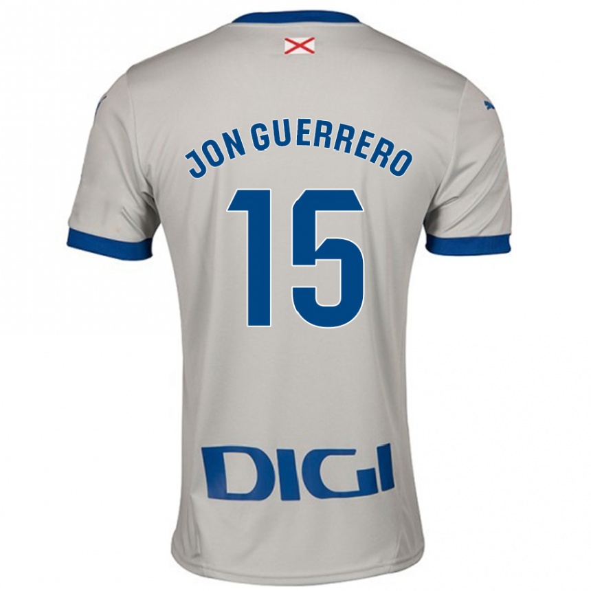 Kids Football Julen Jon Guerrero #15 Light Gray Away Jersey 2024/25 T-Shirt Canada