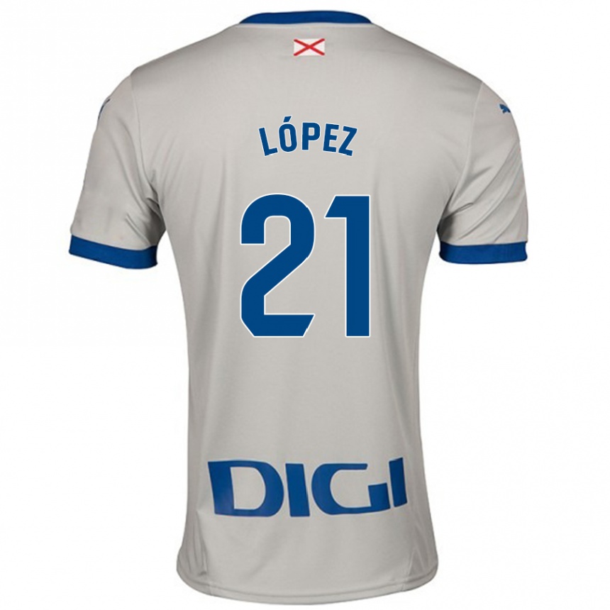 Kids Football Juanma López #21 Light Gray Away Jersey 2024/25 T-Shirt Canada