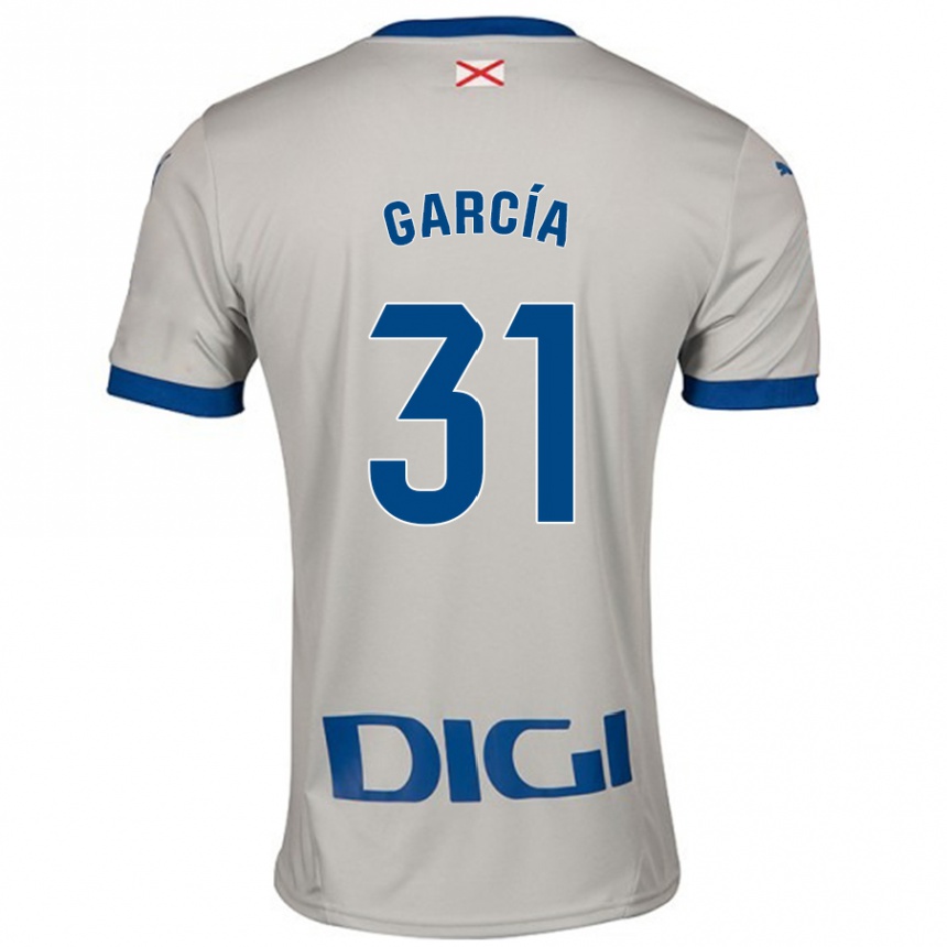 Kids Football Gaizka García #31 Light Gray Away Jersey 2024/25 T-Shirt Canada