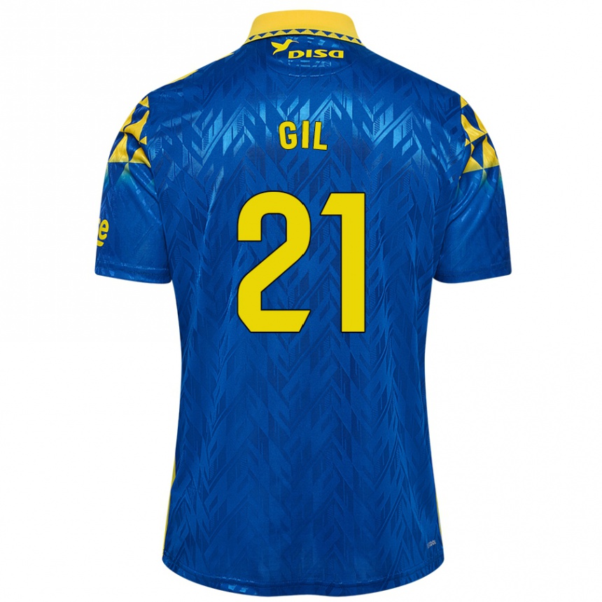 Kids Football Iván Gil #21 Blue Yellow Away Jersey 2024/25 T-Shirt Canada