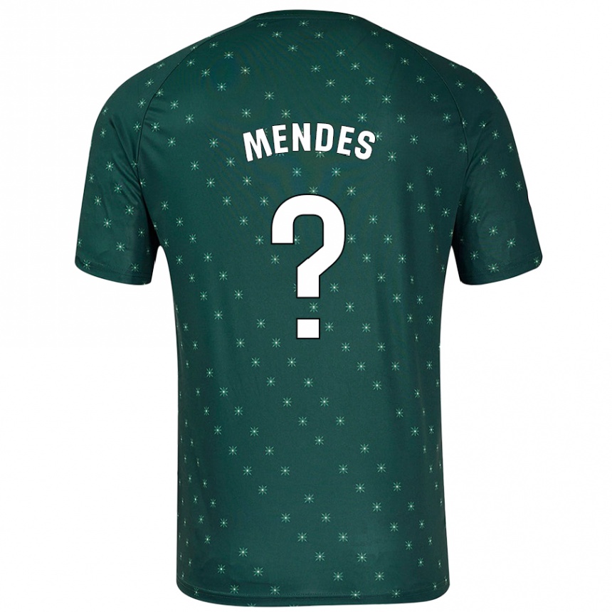 Enfant Football Maillot Houboulang Mendes #0 Vert Foncé Tenues Extérieur 2024/25 Canada