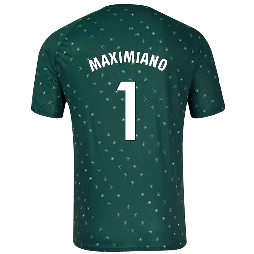 Enfant Football Maillot Luís Maximiano #1 Vert Foncé Tenues Extérieur 2024/25 Canada