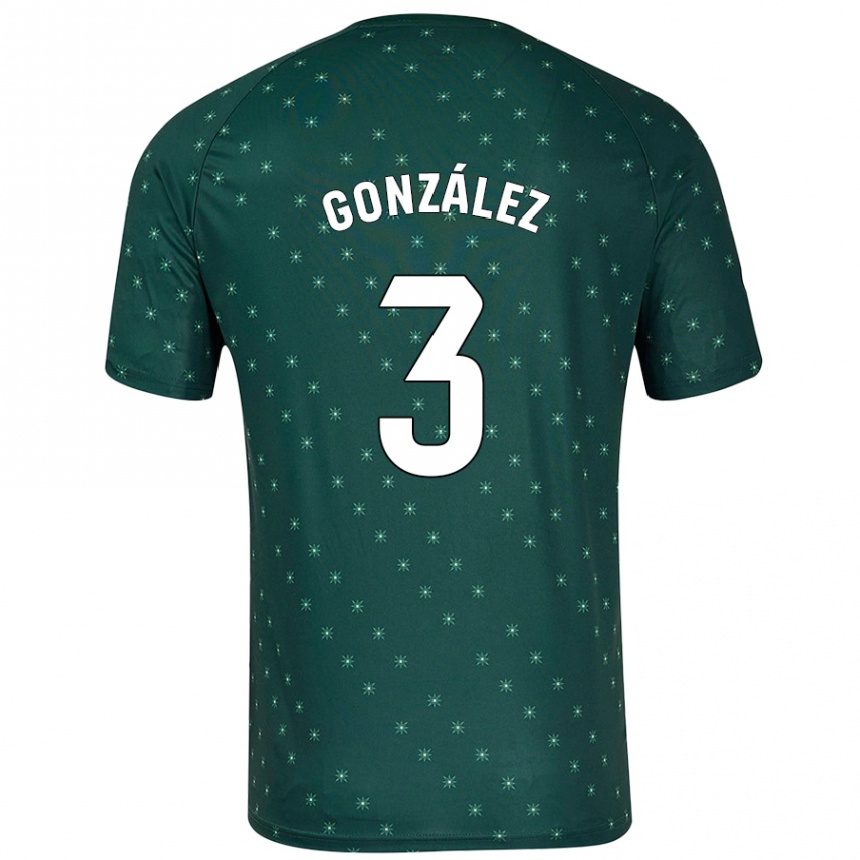 Enfant Football Maillot Edgar González #3 Vert Foncé Tenues Extérieur 2024/25 Canada