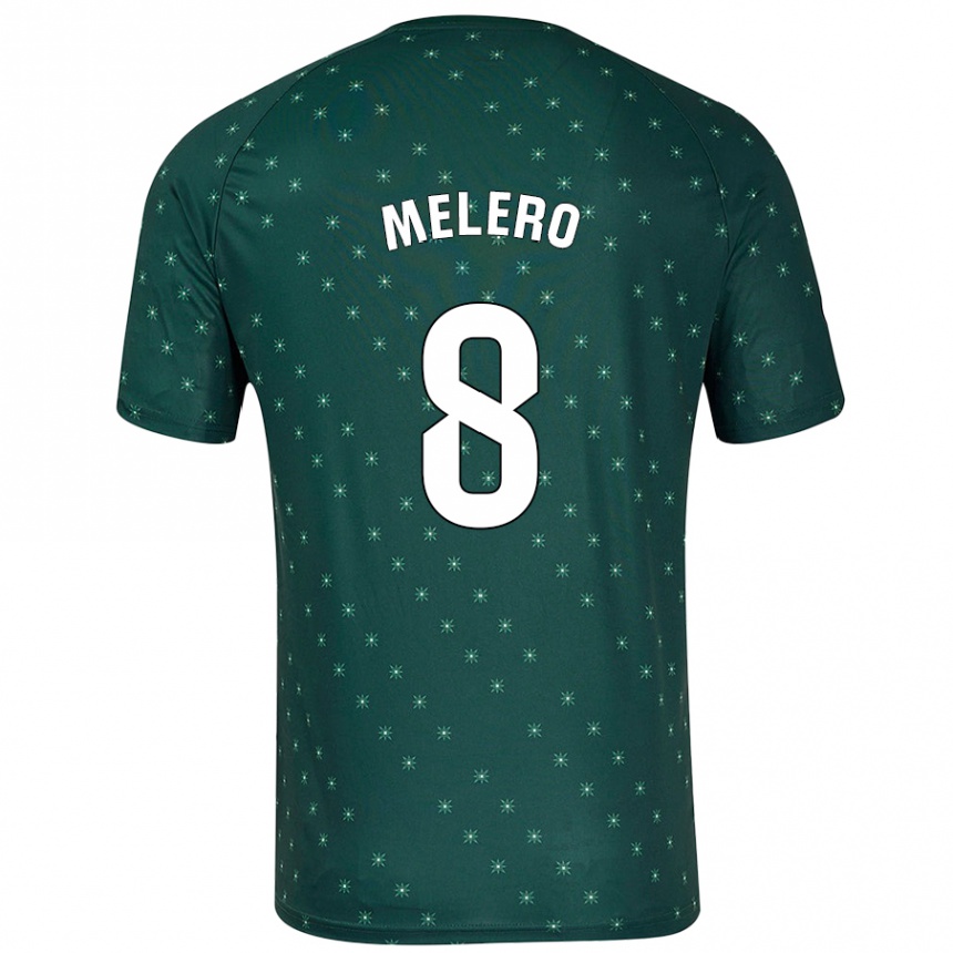 Enfant Football Maillot Gonzalo Melero #8 Vert Foncé Tenues Extérieur 2024/25 Canada