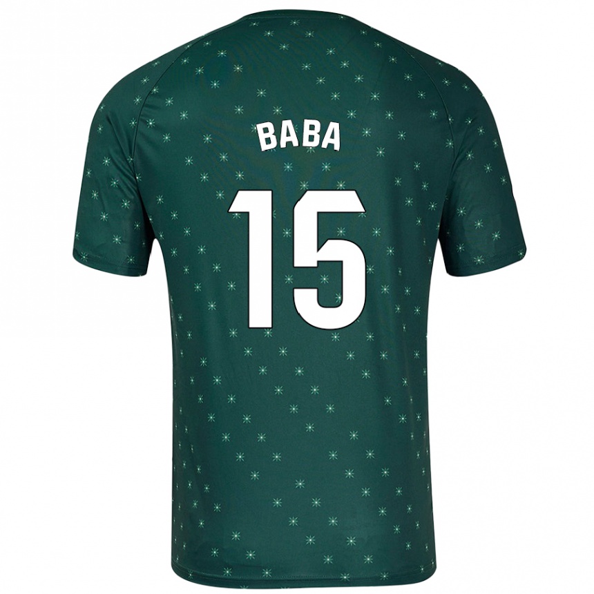 Enfant Football Maillot Iddrisu Baba #15 Vert Foncé Tenues Extérieur 2024/25 Canada