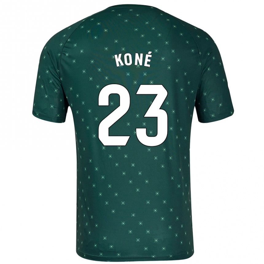 Enfant Football Maillot Ibrahima Koné #23 Vert Foncé Tenues Extérieur 2024/25 Canada