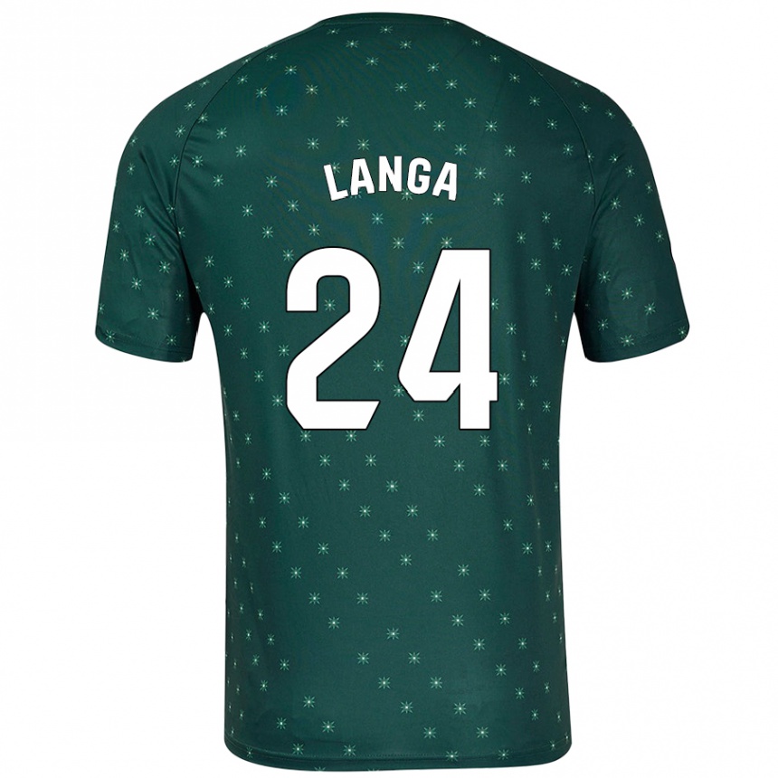 Enfant Football Maillot Bruno Langa #24 Vert Foncé Tenues Extérieur 2024/25 Canada