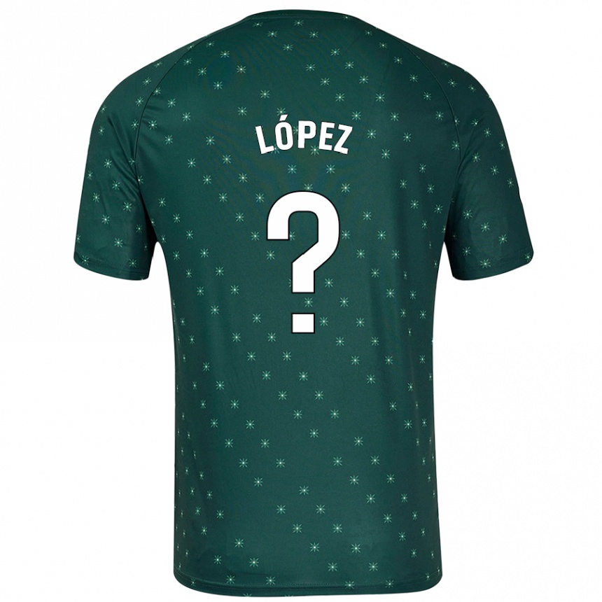 Enfant Football Maillot Jesús López #0 Vert Foncé Tenues Extérieur 2024/25 Canada