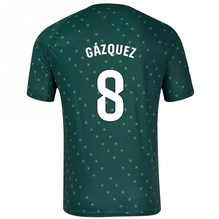 Enfant Football Maillot Joan Gázquez #8 Vert Foncé Tenues Extérieur 2024/25 Canada