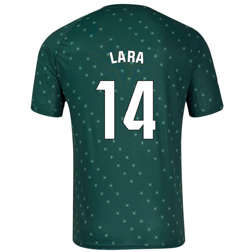 Enfant Football Maillot Luis Lara #14 Vert Foncé Tenues Extérieur 2024/25 Canada