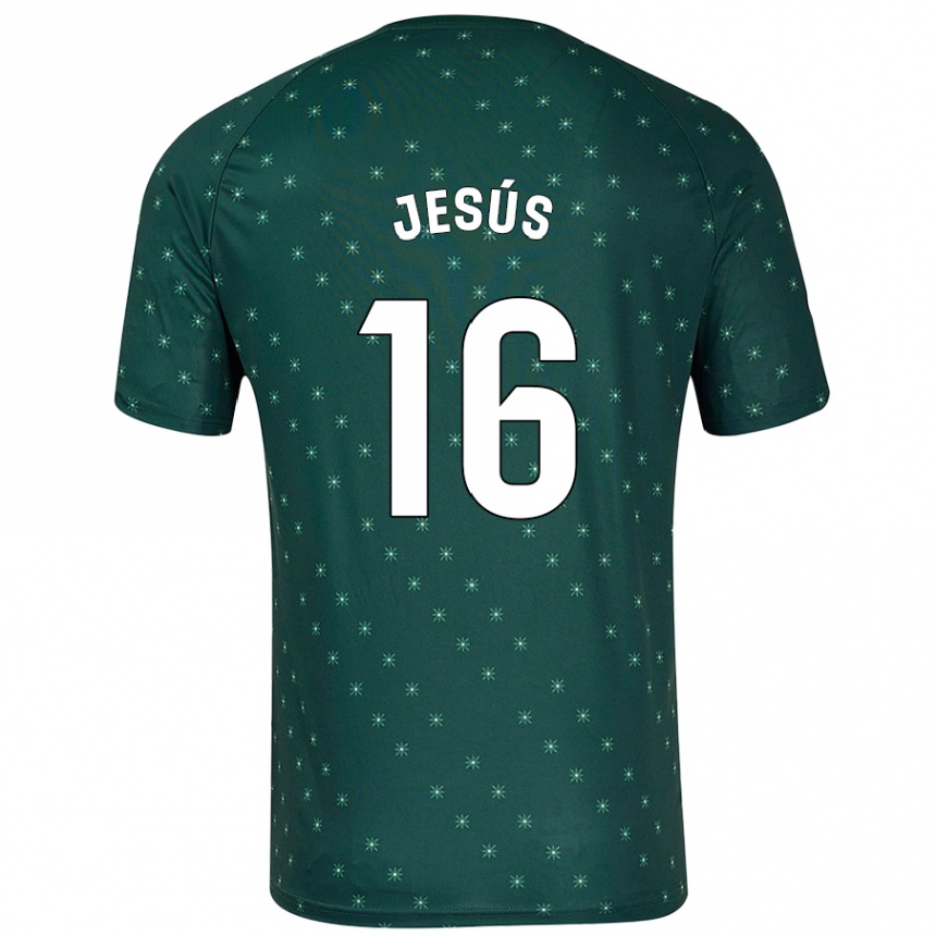 Enfant Football Maillot Antonio Jesús #16 Vert Foncé Tenues Extérieur 2024/25 Canada