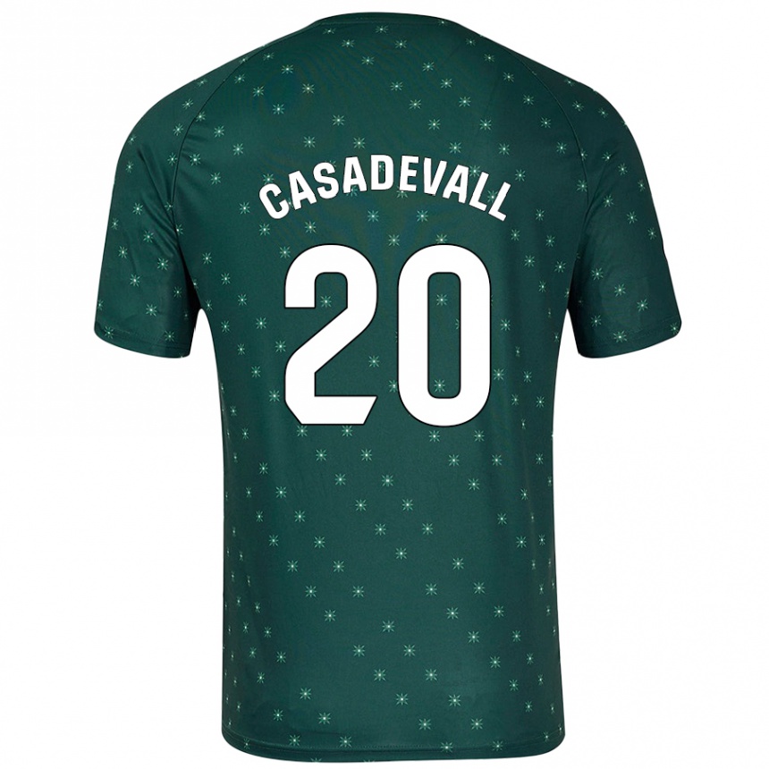 Enfant Football Maillot Marçal Casadevall #20 Vert Foncé Tenues Extérieur 2024/25 Canada