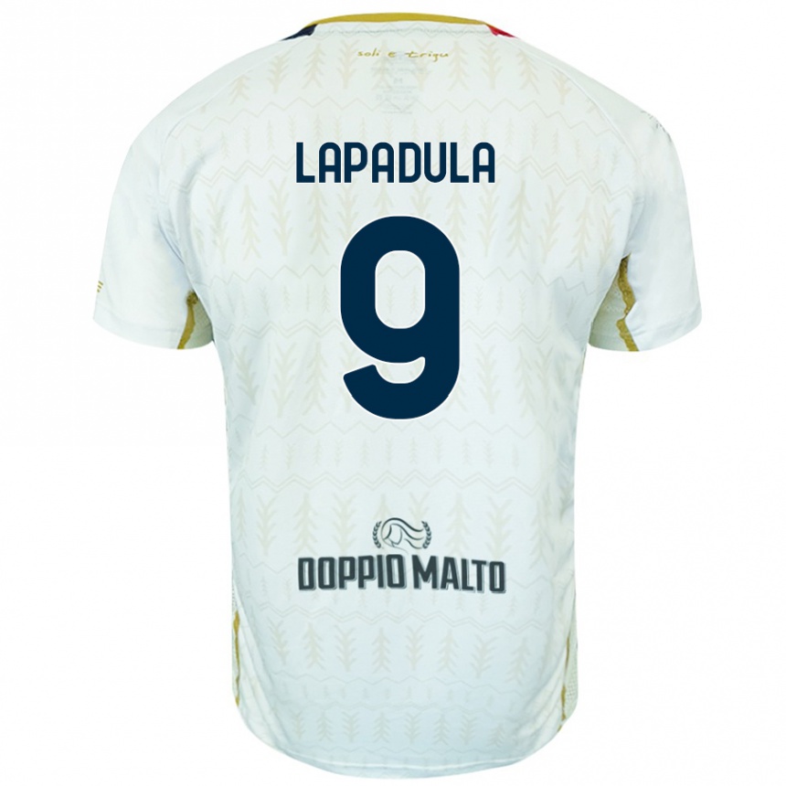 Enfant Football Maillot Gianluca Lapadula #9 Blanc Tenues Extérieur 2024/25 Canada