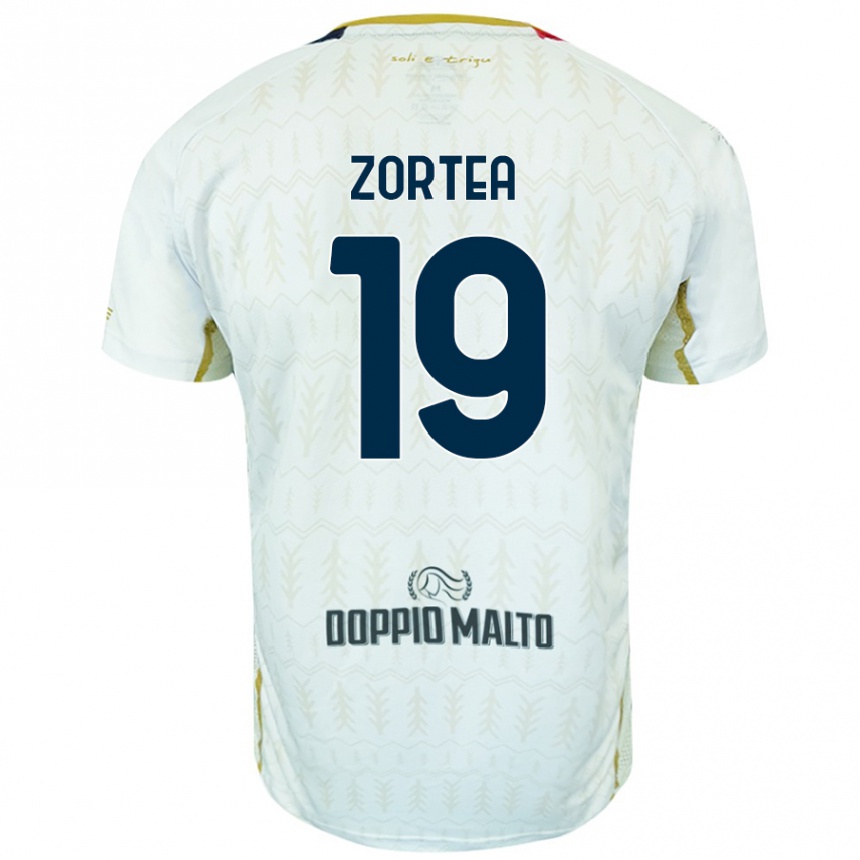 Enfant Football Maillot Nadir Zortea #19 Blanc Tenues Extérieur 2024/25 Canada