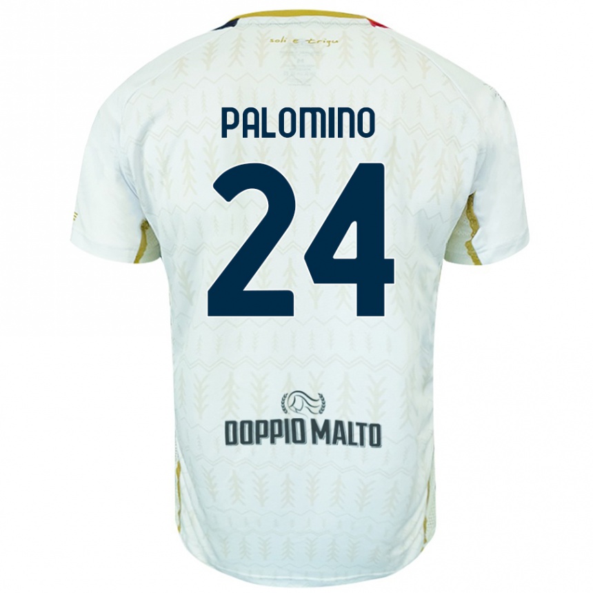 Enfant Football Maillot José Luis Palomino #24 Blanc Tenues Extérieur 2024/25 Canada