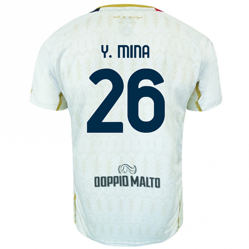 Enfant Football Maillot Yerry Mina #26 Blanc Tenues Extérieur 2024/25 Canada