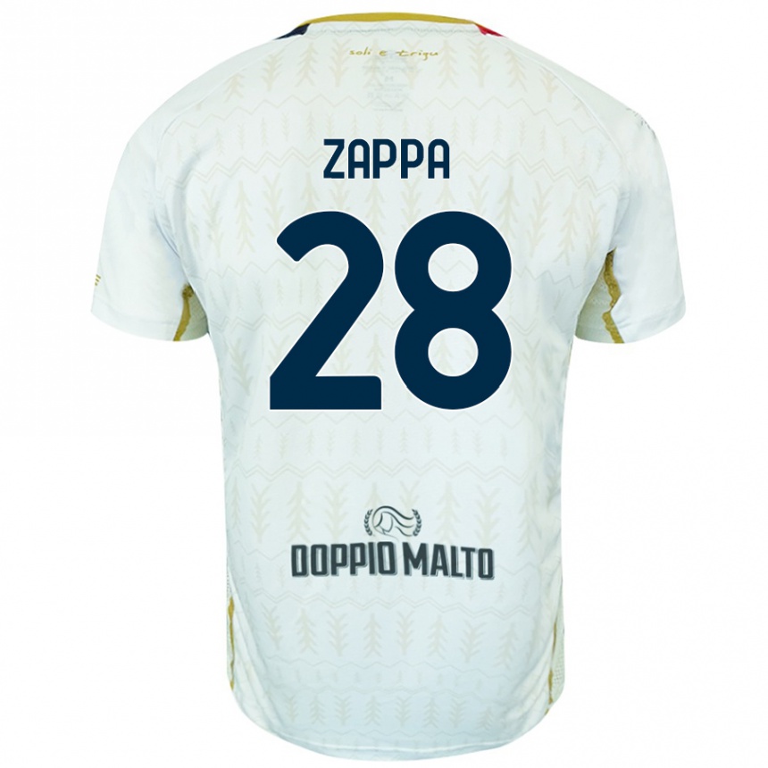 Enfant Football Maillot Gabriele Zappa #28 Blanc Tenues Extérieur 2024/25 Canada