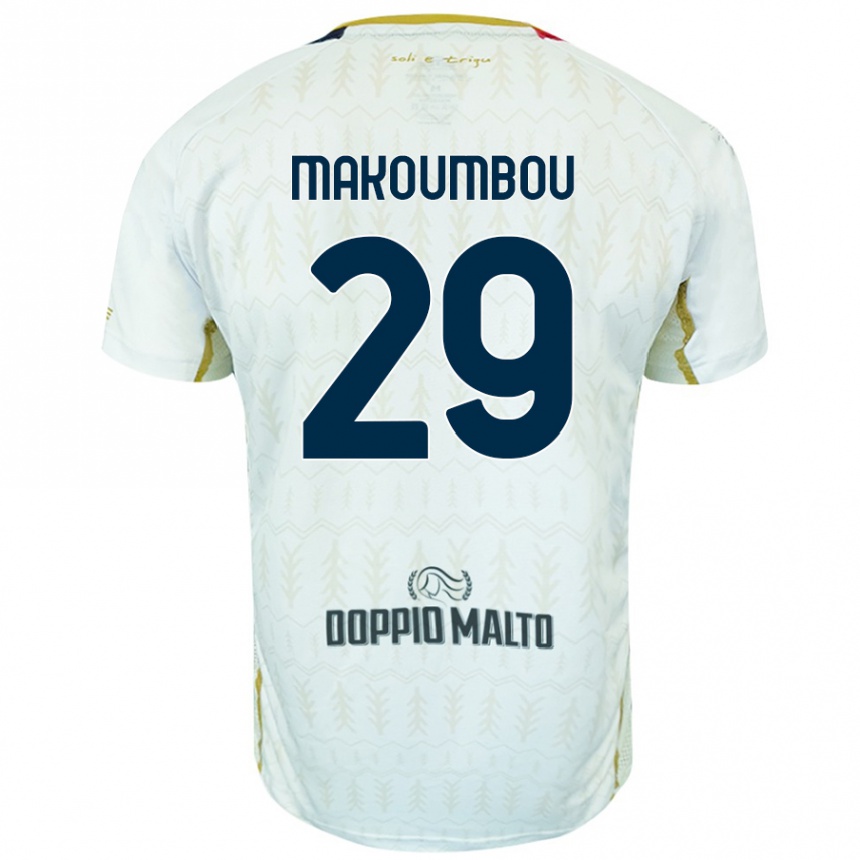 Enfant Football Maillot Antoine Makoumbou #29 Blanc Tenues Extérieur 2024/25 Canada