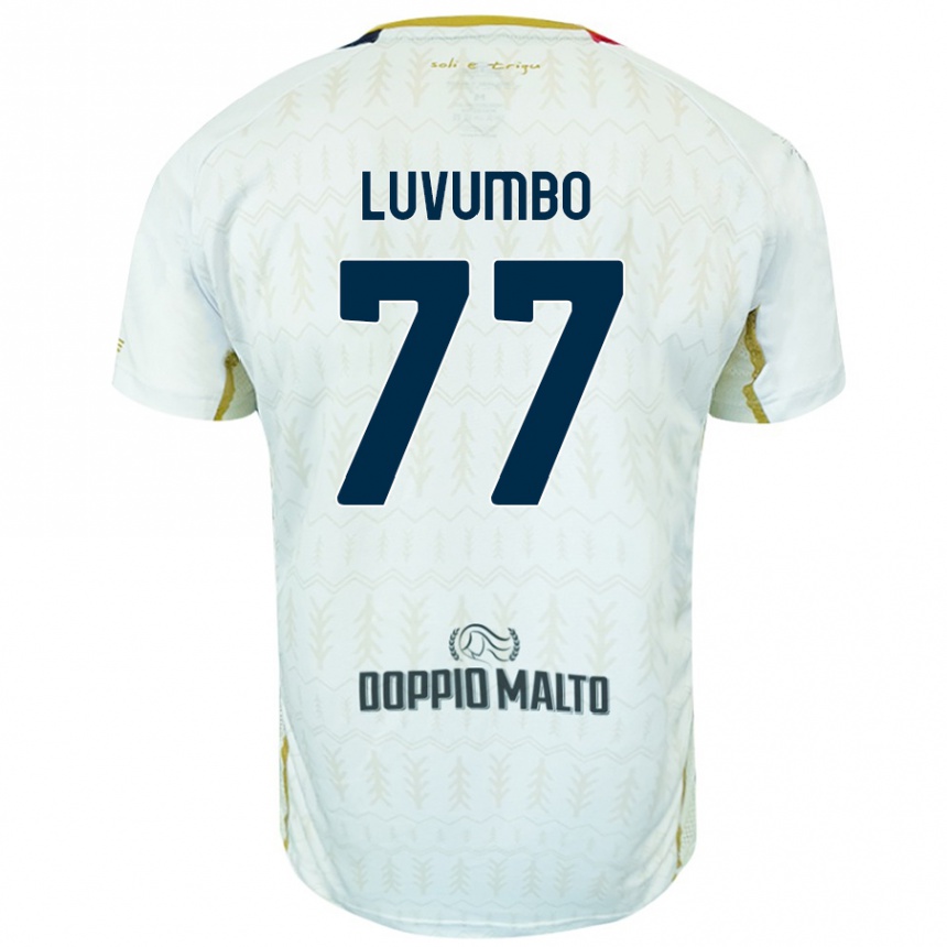 Enfant Football Maillot Zito Luvumbo #77 Blanc Tenues Extérieur 2024/25 Canada