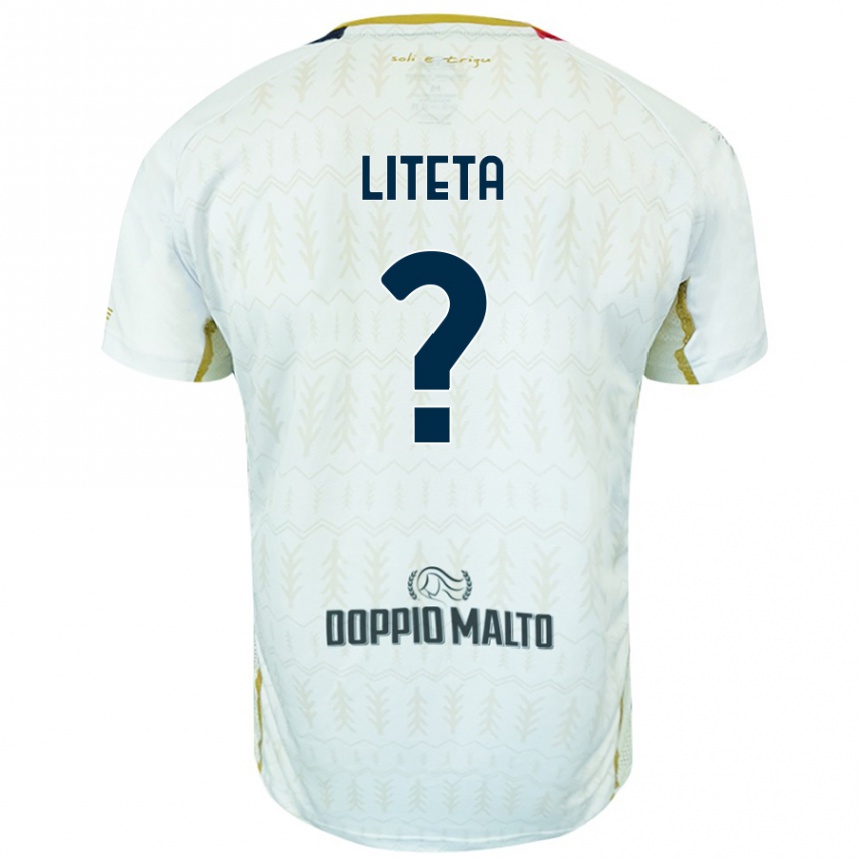 Enfant Football Maillot Joseph Liteta #0 Blanc Tenues Extérieur 2024/25 Canada