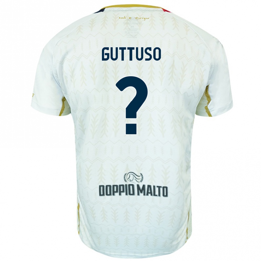 Enfant Football Maillot Iacopo Guttuso #0 Blanc Tenues Extérieur 2024/25 Canada