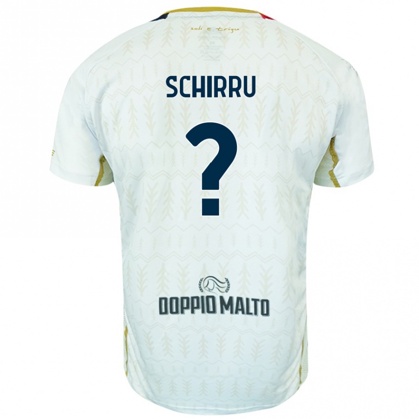 Enfant Football Maillot Andrea Schirru #0 Blanc Tenues Extérieur 2024/25 Canada