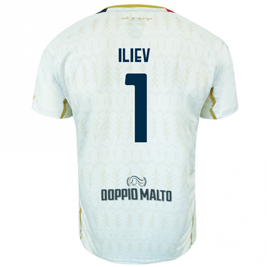 Enfant Football Maillot Velizar-Iliya Iliev #1 Blanc Tenues Extérieur 2024/25 Canada