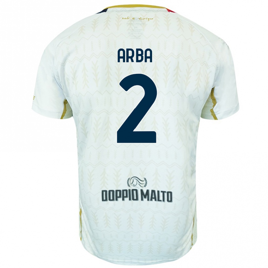 Enfant Football Maillot Federico Arba #2 Blanc Tenues Extérieur 2024/25 Canada