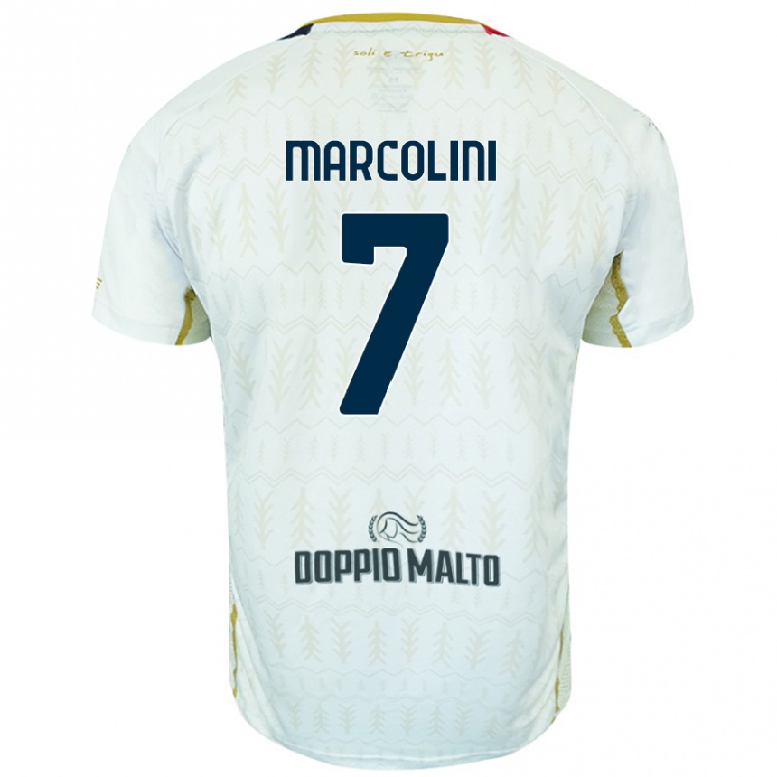 Enfant Football Maillot Diego Marcolini #7 Blanc Tenues Extérieur 2024/25 Canada