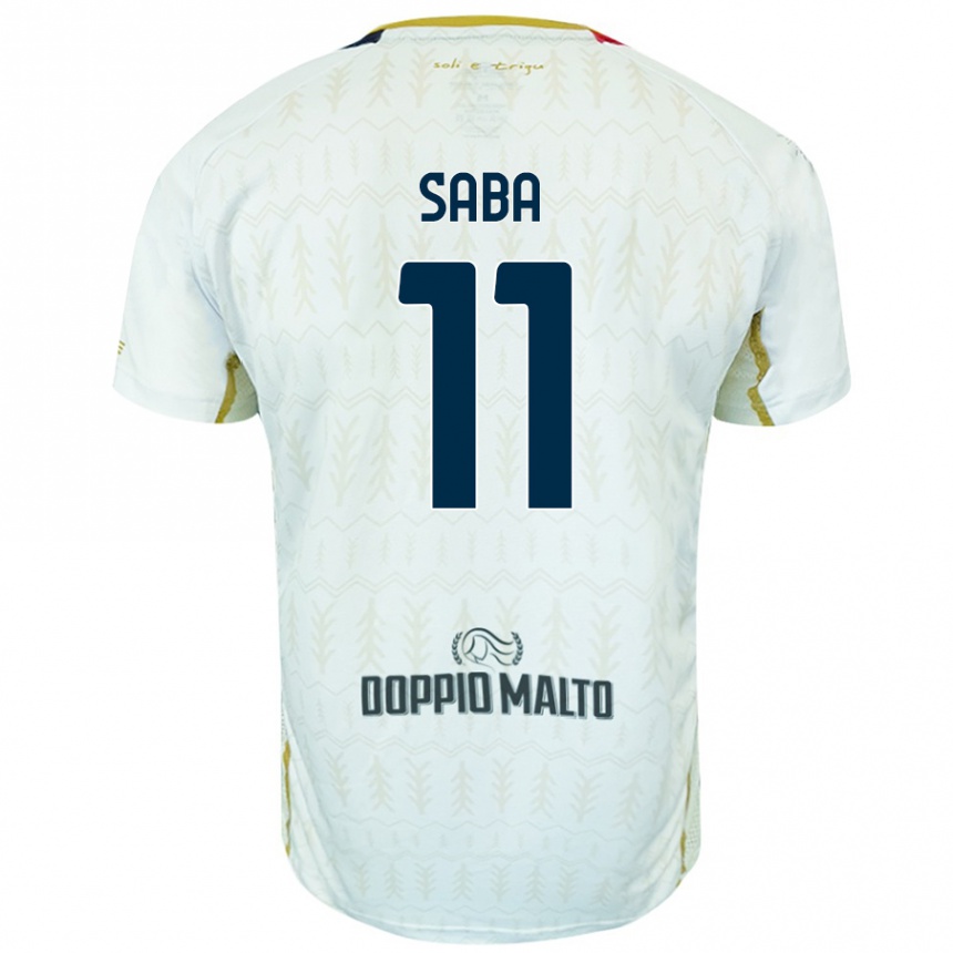 Enfant Football Maillot Alessio Saba #11 Blanc Tenues Extérieur 2024/25 Canada