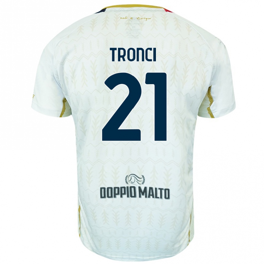 Enfant Football Maillot Luca Tronci #21 Blanc Tenues Extérieur 2024/25 Canada