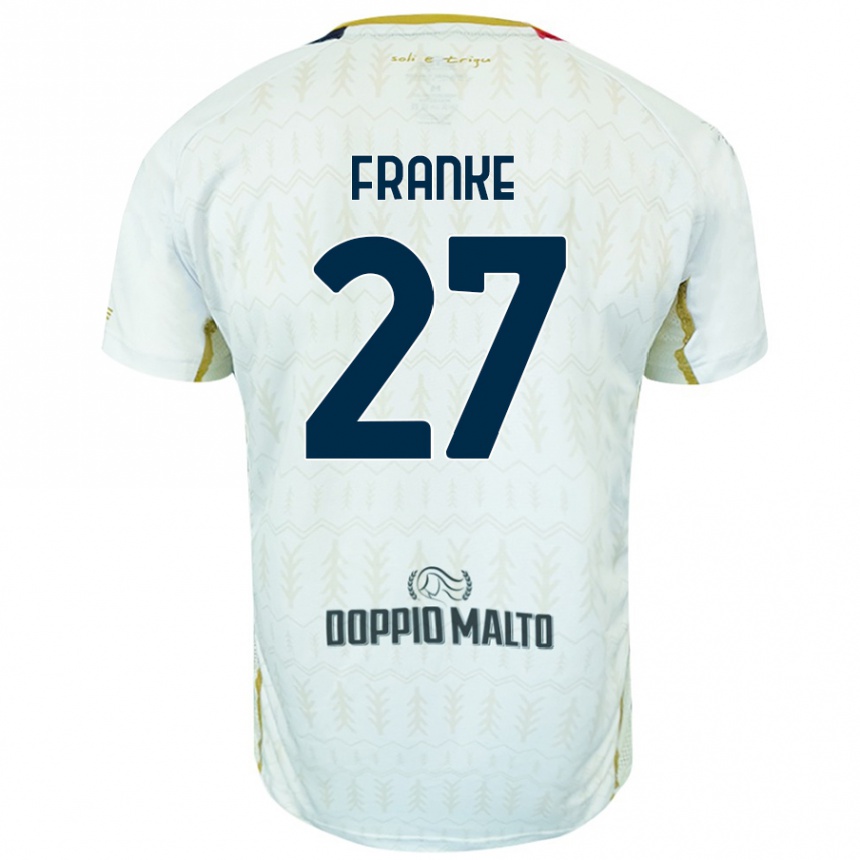 Enfant Football Maillot Antoni Franke #27 Blanc Tenues Extérieur 2024/25 Canada