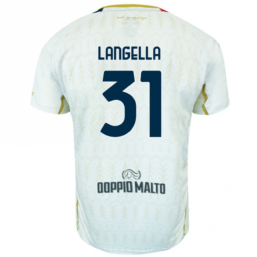 Enfant Football Maillot Matteo Langella #31 Blanc Tenues Extérieur 2024/25 Canada