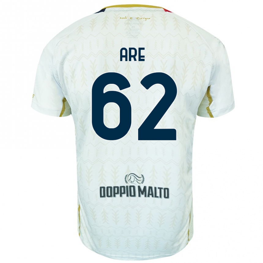 Kids Football Emmanuele Are #62 White Away Jersey 2024/25 T-Shirt Canada