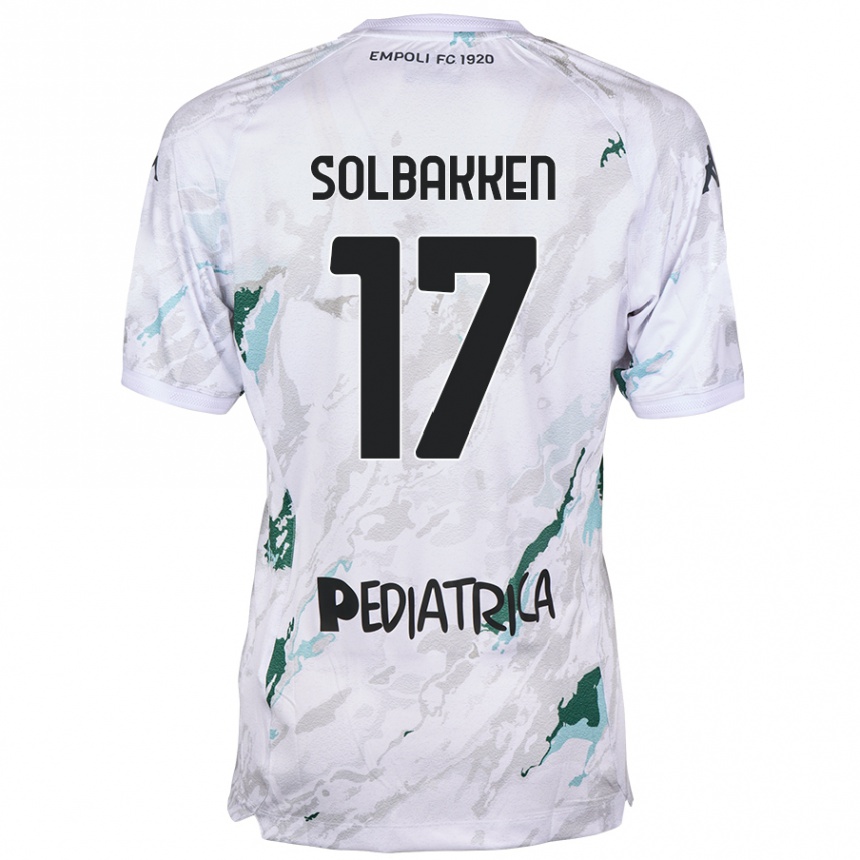 Kids Football Ola Solbakken #17 Grey Away Jersey 2024/25 T-Shirt Canada