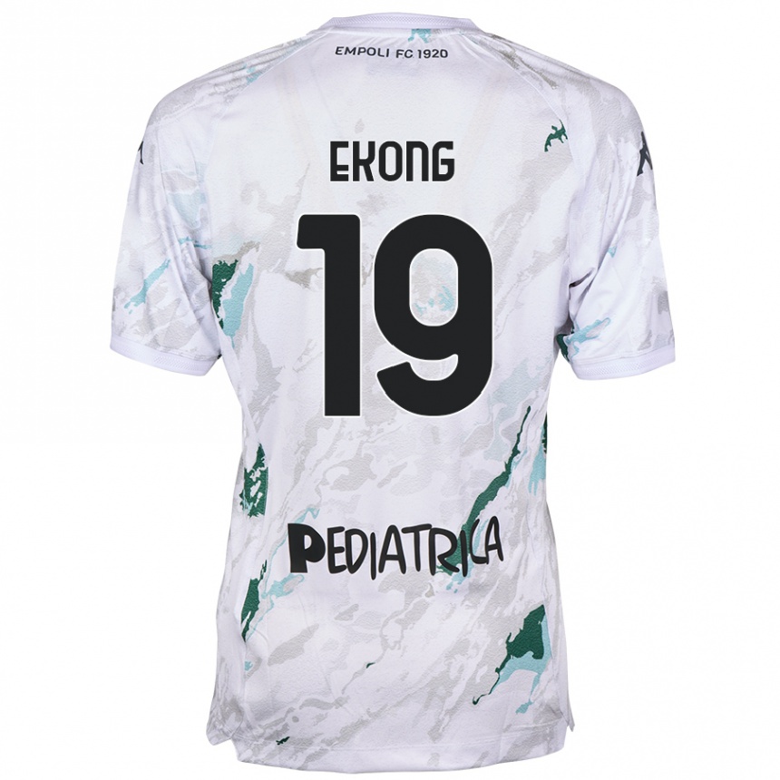 Kids Football Emmanuel Ekong #19 Grey Away Jersey 2024/25 T-Shirt Canada