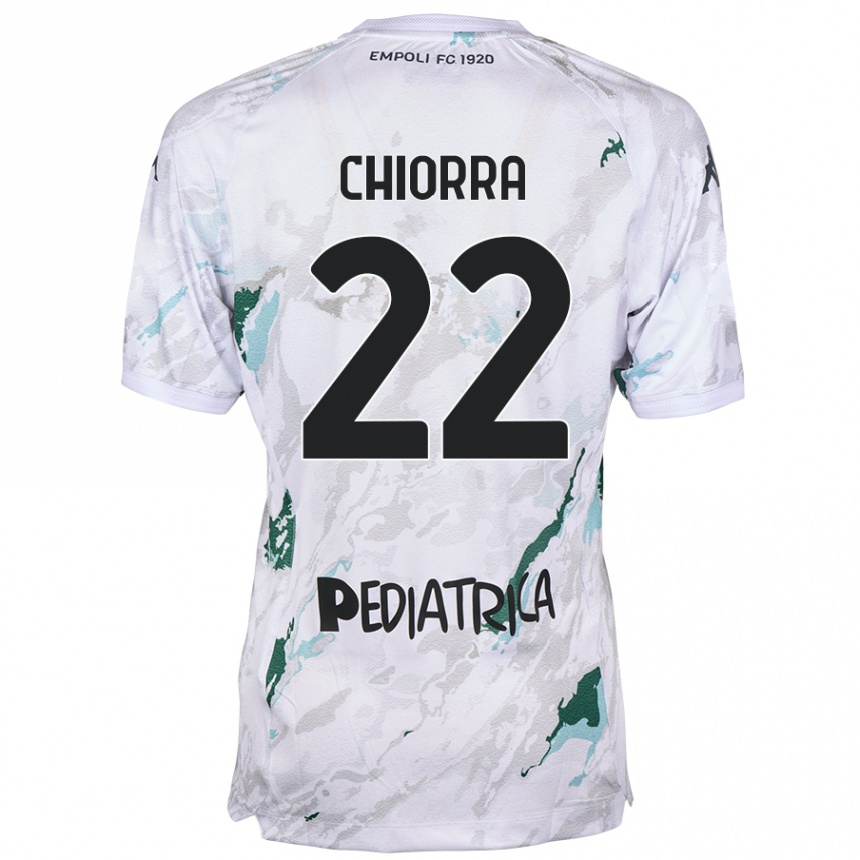 Kids Football Niccolò Chiorra #22 Grey Away Jersey 2024/25 T-Shirt Canada