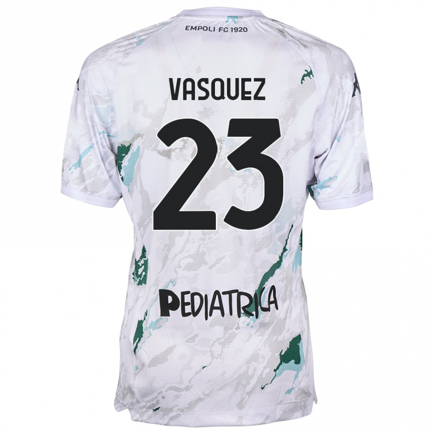 Kids Football Devis Vásquez #23 Grey Away Jersey 2024/25 T-Shirt Canada