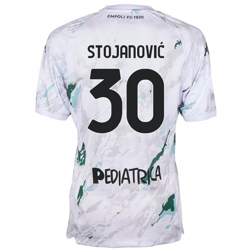 Kids Football Petar Stojanović #30 Grey Away Jersey 2024/25 T-Shirt Canada