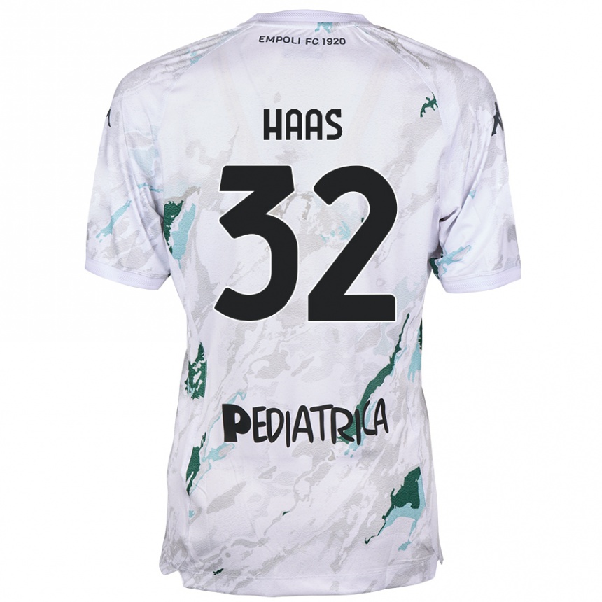 Kids Football Nicolas Haas #32 Grey Away Jersey 2024/25 T-Shirt Canada